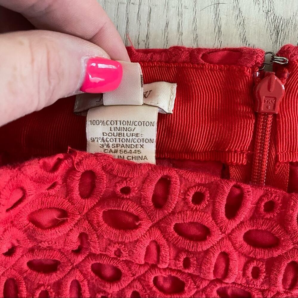 J. Crew No. 2 Eyelet Pencil Skirt - Picture 5 of 5